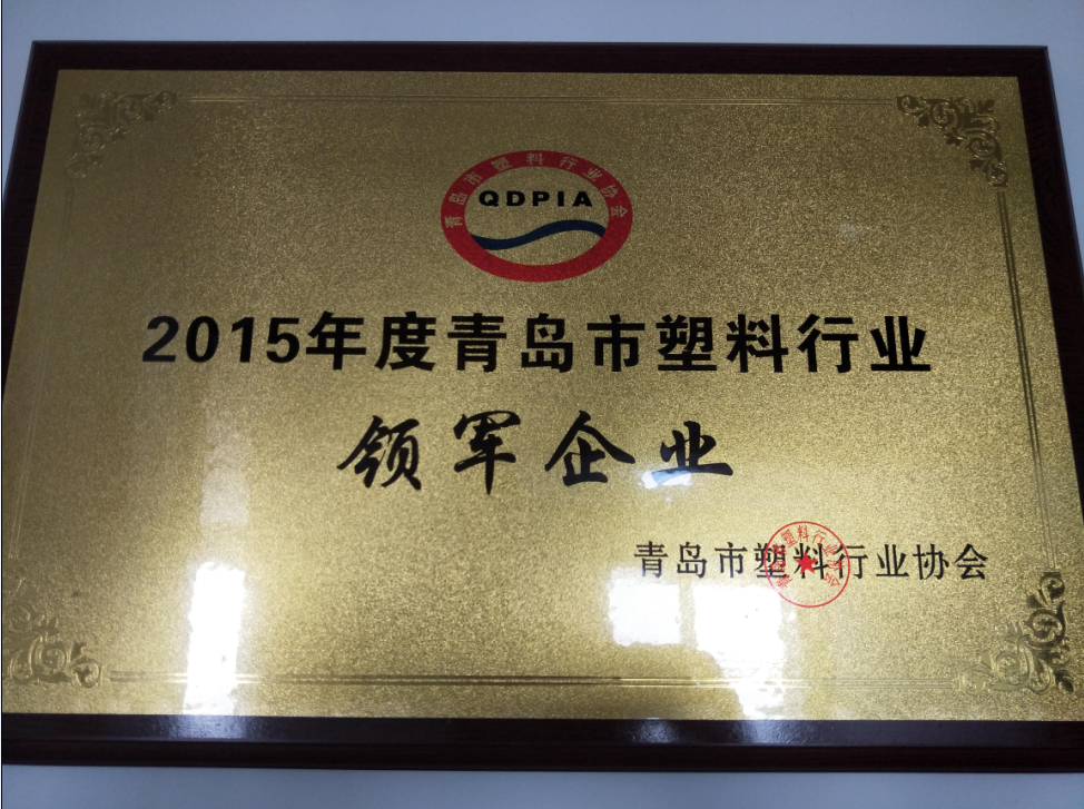 Qingdao Tiansu Petrochemical Honored as "Leading Enterprise" in Qingdao Plastics Industry for 2015